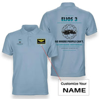 Thumbnail for Flyability Elios 3 design on light blue polo with custom name badge