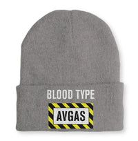 Thumbnail for Blood Type AVGAS Embroidered Beanie - view 7