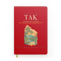 Thumbnail for Takamatsu Airport (TAK) design on red notebook