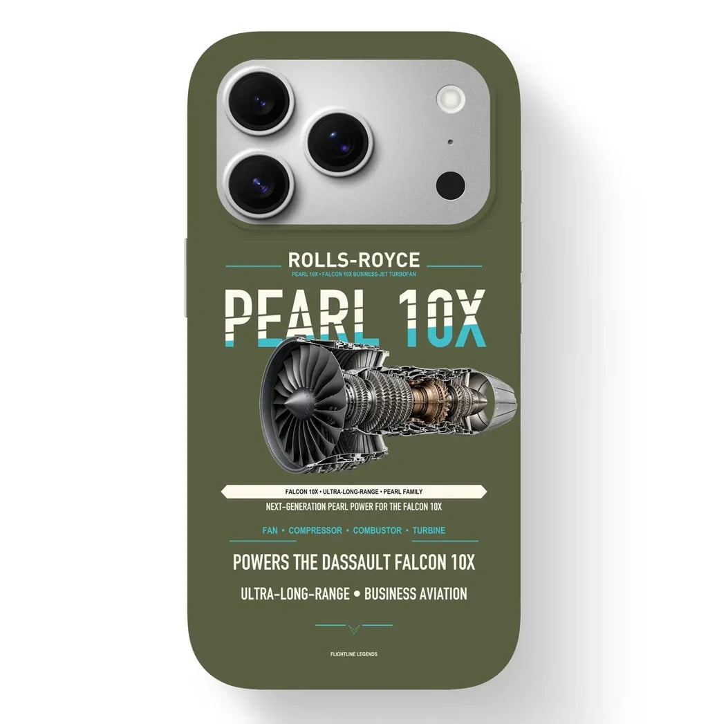 PEARL 10X Case design on green army iphone case