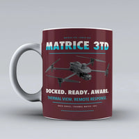 Thumbnail for Matrice 3TD Mug design on dark red dji