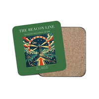 Thumbnail for The Beacon Line - Designed Coasters design on green 1-piece