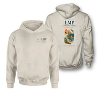 Thumbnail for Lampedusa Airport (LMP) design on khaki double-side hoodie