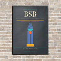 Thumbnail for Brasilia - Presidente Juscelino Kubitschek International Airport BSB - Canvas Framed - Gray