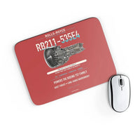Thumbnail for RB211-535E4 design on red rectangle mouse pad