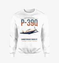 Thumbnail for P-39Q Airacobra design on white sweatshirt