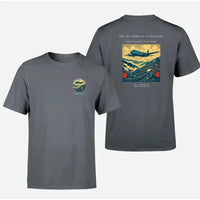 Thumbnail for VINTAGE G4342 - The Tea Terrace Overflight - Double-Side T-Shirt design on gray double side t shirt