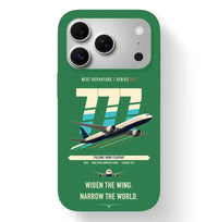 Thumbnail for Boeing 777-9 design on green magsafe iphone case