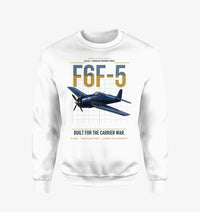 Thumbnail for F6F-5 Hellcat design on white sweatshirt