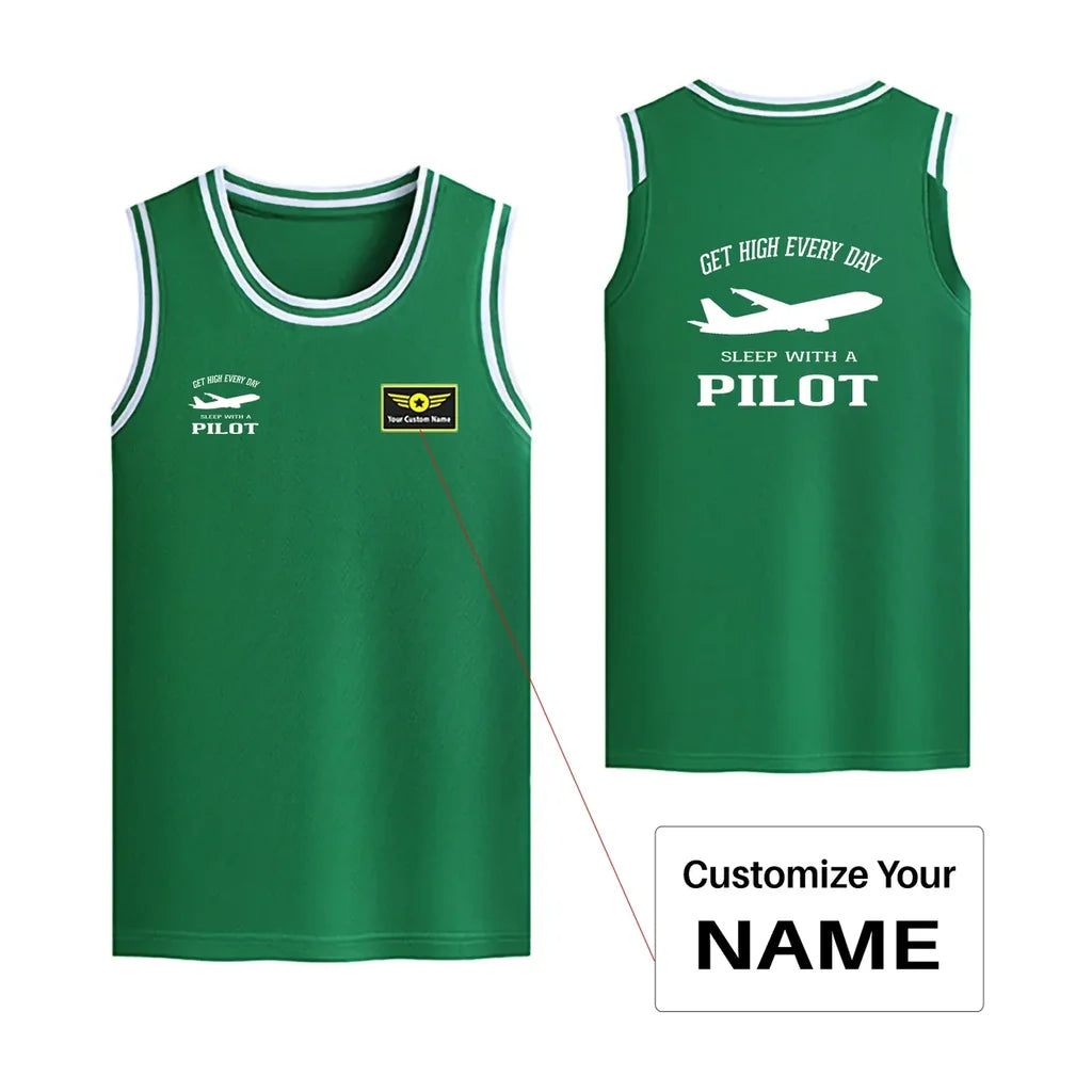 Customisable Get High Every Day Sleep Basketball Print - view 7