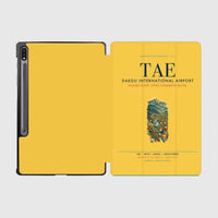 Thumbnail for Daegu International Airport (TAE) design on yellow samsung tablet tablet case