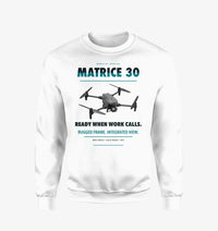 Thumbnail for DJI Matrice 30 design on white sweatshirt