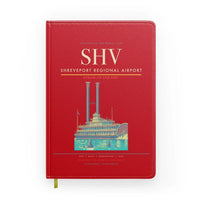 Thumbnail for Shreveport Regional Airport (SHV) design on red notebook
