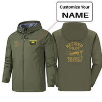 Thumbnail for Retired Pilot & Coctails Rain Jacket - view 7