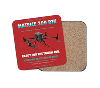 Thumbnail for DJI Matrice 300 RTK design on red 1 piece coaster