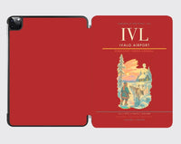 Thumbnail for Ivalo Airport (IVL) design on red ipad tablet case