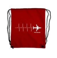 Thumbnail for Aviation Heartbeats Drawstring Bag - view 7