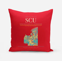 Thumbnail for Antonio Maceo Airport (SCU) design on red pillow