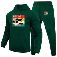 Thumbnail for Husband & Dad & Pilot Hoodie - view 7