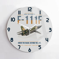 Thumbnail for F-111F Aardvark design on light gray no frame wall clock
