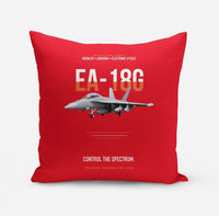 Thumbnail for EA-18G Growler Control The Spectrum design on red pillow