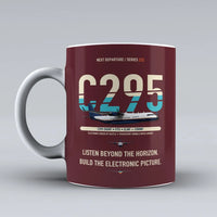 Thumbnail for C295 SIGINT Mug design on dark red airbus