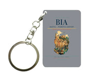 Thumbnail for Bastia – Poretta Airport (BIA) design on gray key chain