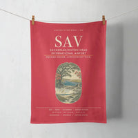 Thumbnail for Savannah-Hilton Head International Airport (SAV) design on red towel
