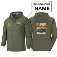 Thumbnail for Retro Piper PA-46 Rain Jacket - view 7