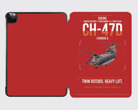 Thumbnail for Boeing CH-47D design on red ipad tablet case