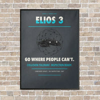 Thumbnail for Flyability Elios 3 vertical canvas print - framed - gray background
