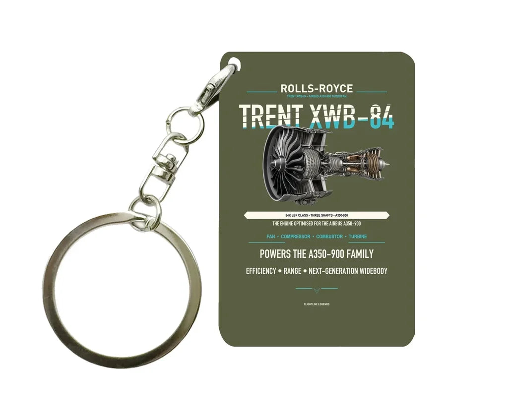 TRENT XWB-84 Key Chain design on green army key chain