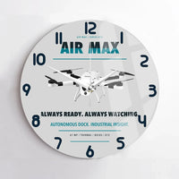 Thumbnail for Percepto Air Max design on light gray no frame wall clock