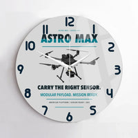 Thumbnail for Freefly Astro Max design on light gray no frame wall clock