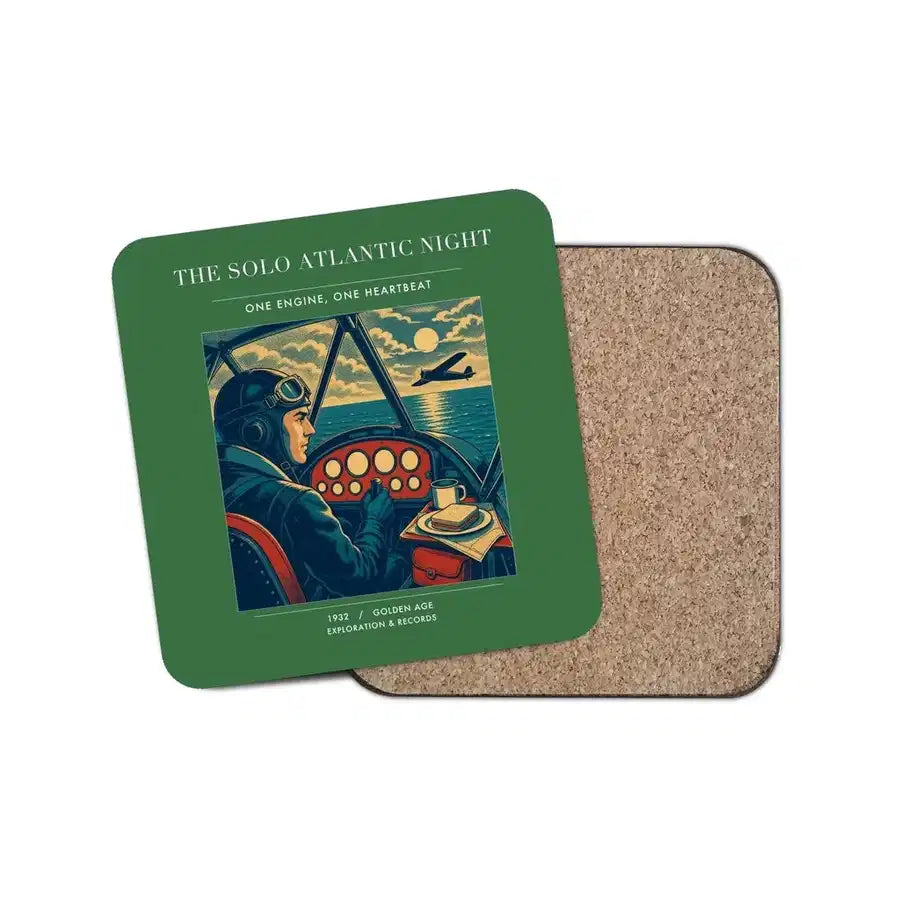 The Solo Atlantic Night - Designed Coasters design on green 1-piece