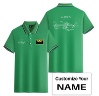 Thumbnail for Customisable How Planes Fly Polo Shirt - view 7