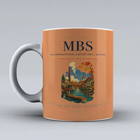 Thumbnail for MBS International Airport (MBS) airport code design on orange ceramic mug