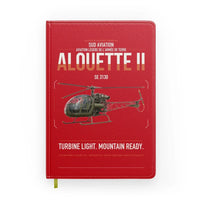 Thumbnail for Sud Aviation SE 3130 Alouette II design on red notebook