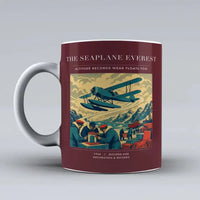 Thumbnail for VINTAGE G4296 - The Seaplane Everest - Ceramic Mug design on darkred