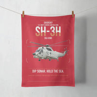 Thumbnail for Sikorsky SH-3H Sea King design on red towel