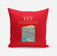 Thumbnail for Inuvik (Mike Zubko) Airport (YEV) design on red pillow