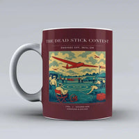Thumbnail for VINTAGE G4257 - The Dead Stick Contest - Ceramic Mug design on darkred