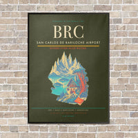 Thumbnail for San Carlos de Bariloche Airport BRC - Canvas Framed - Green Army