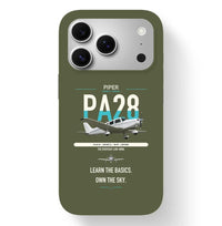 Thumbnail for Piper PA-28-181 Archer LX design on green army magsafe iphone case, for iPhone 17 Pro