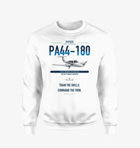 Thumbnail for Piper PA-44-180 Seminole design on white sweatshirt
