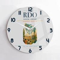 Thumbnail for Radom Airport (RDO) design on light gray no frame wall clock