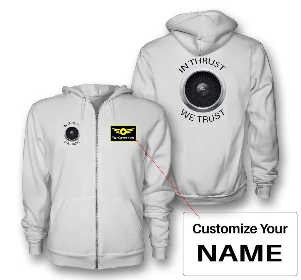 Customisable Thrust We Trust Hoodie - view 7