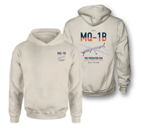 Thumbnail for MQ-1B Predator design on khaki double-side hoodie, double-side print
