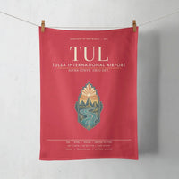 Thumbnail for Tulsa International Airport (TUL) design on red towel