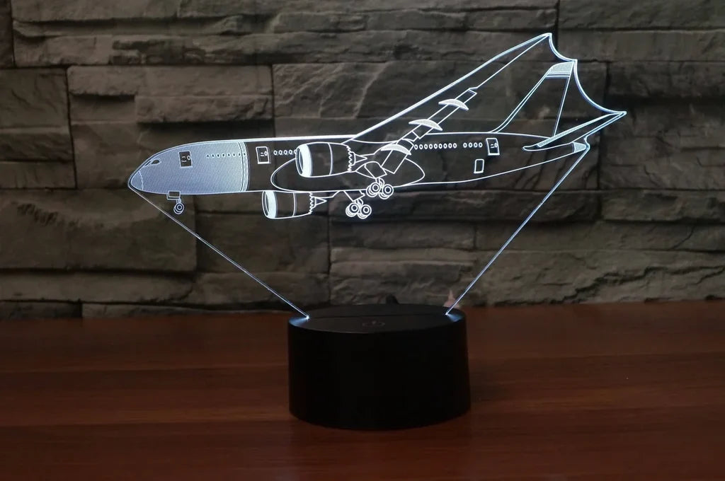 Customisable Boeing 787 3D Lamp - view 8